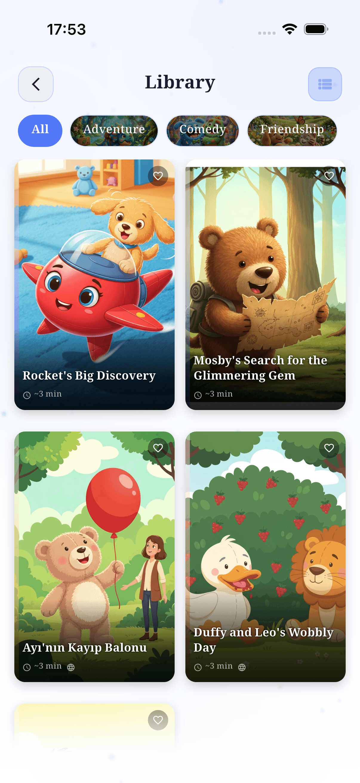 Story reading screenshot